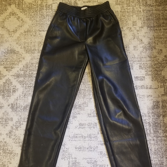 Wilfred leather straight leg pants - Picture 1 of 3